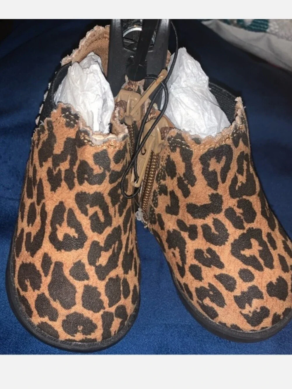 Kids Leopard Print Chelsea Boots - Brown/Black